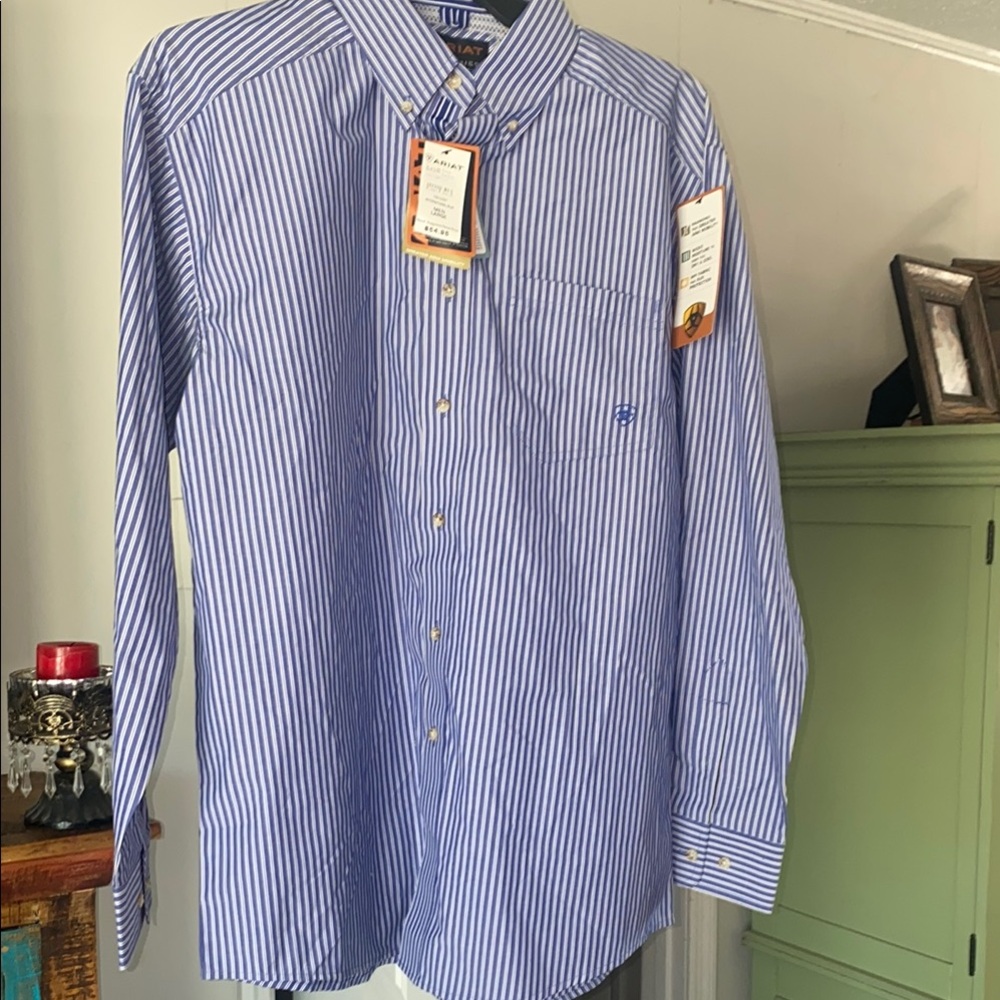 Blue Striped Men's Shirt